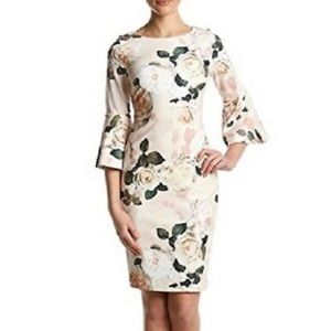 Calvin Klein Bell Sleeve Sheath